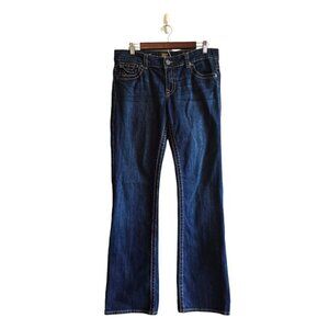 Kut From the Kloth So Low Bootcut Jeans in Proud Wash Sz 10